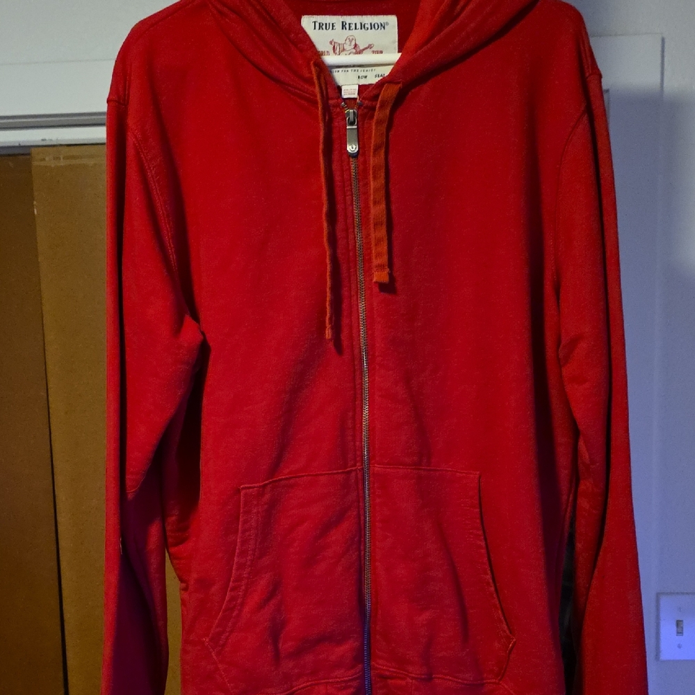 True Religion Vibrant Red Hoodie